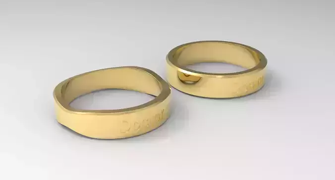 Doctor Couple Ring Gold