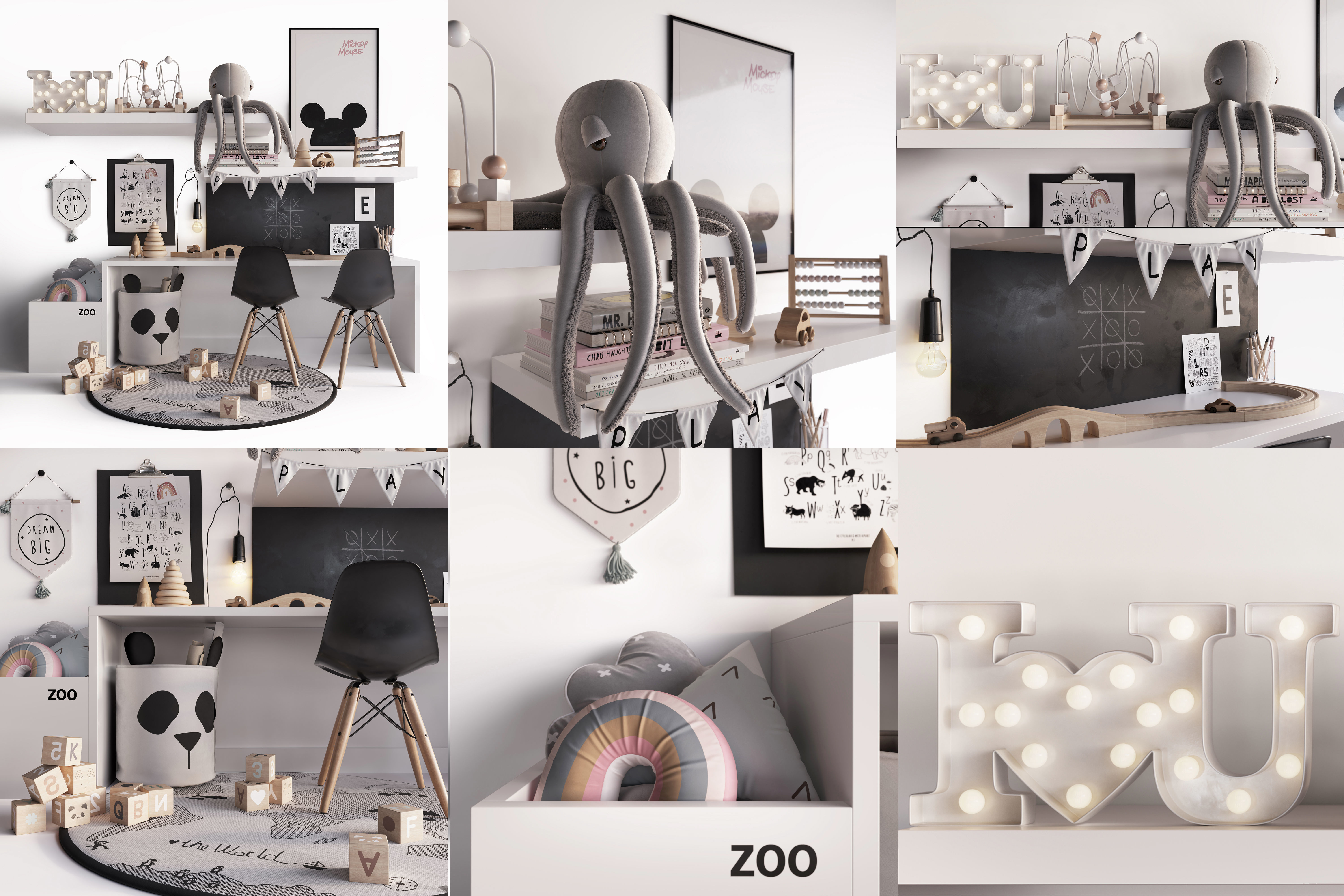 Chidren Set 2 3D model_5