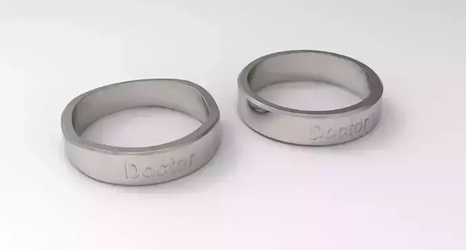 Doctor Couple Ring Platinum
