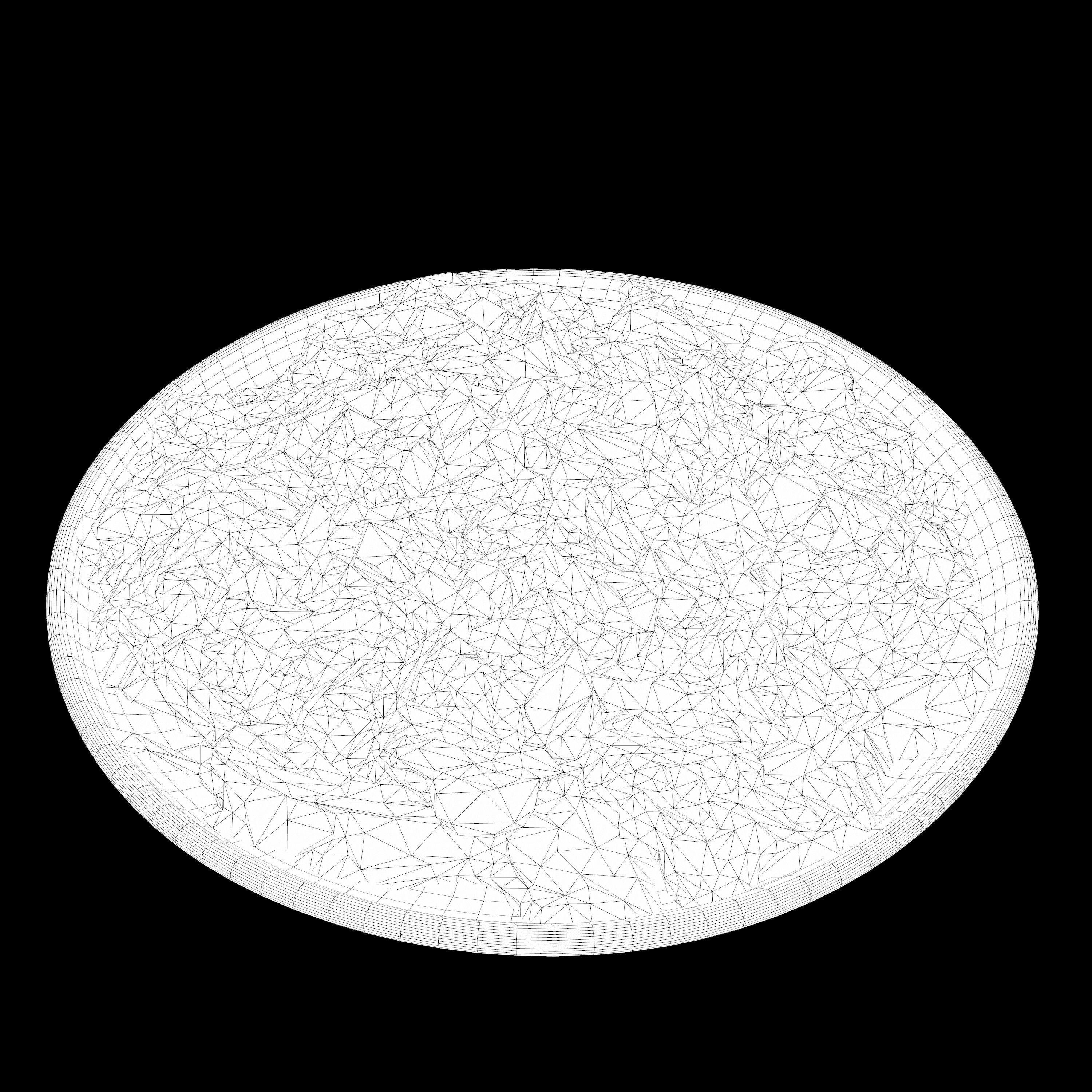 salad Low-poly 3D model plate of nachos with toppings Low-poly 3D model_15