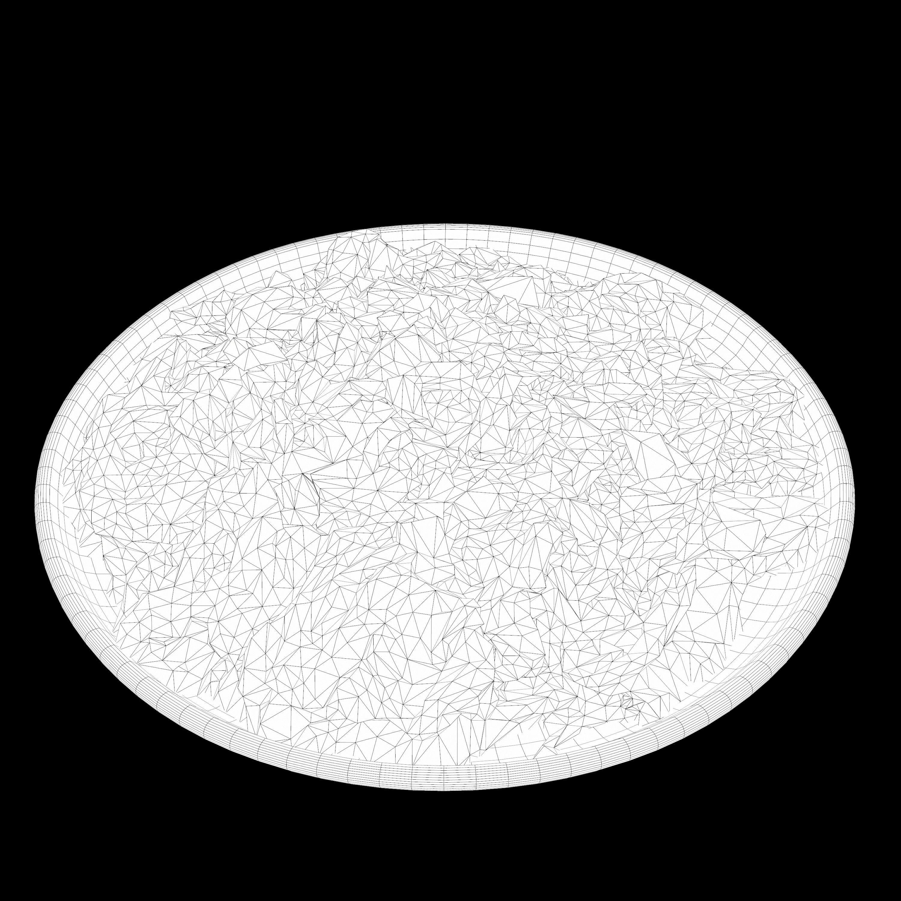 salad Low-poly 3D model plate of nachos with toppings Low-poly 3D model_11