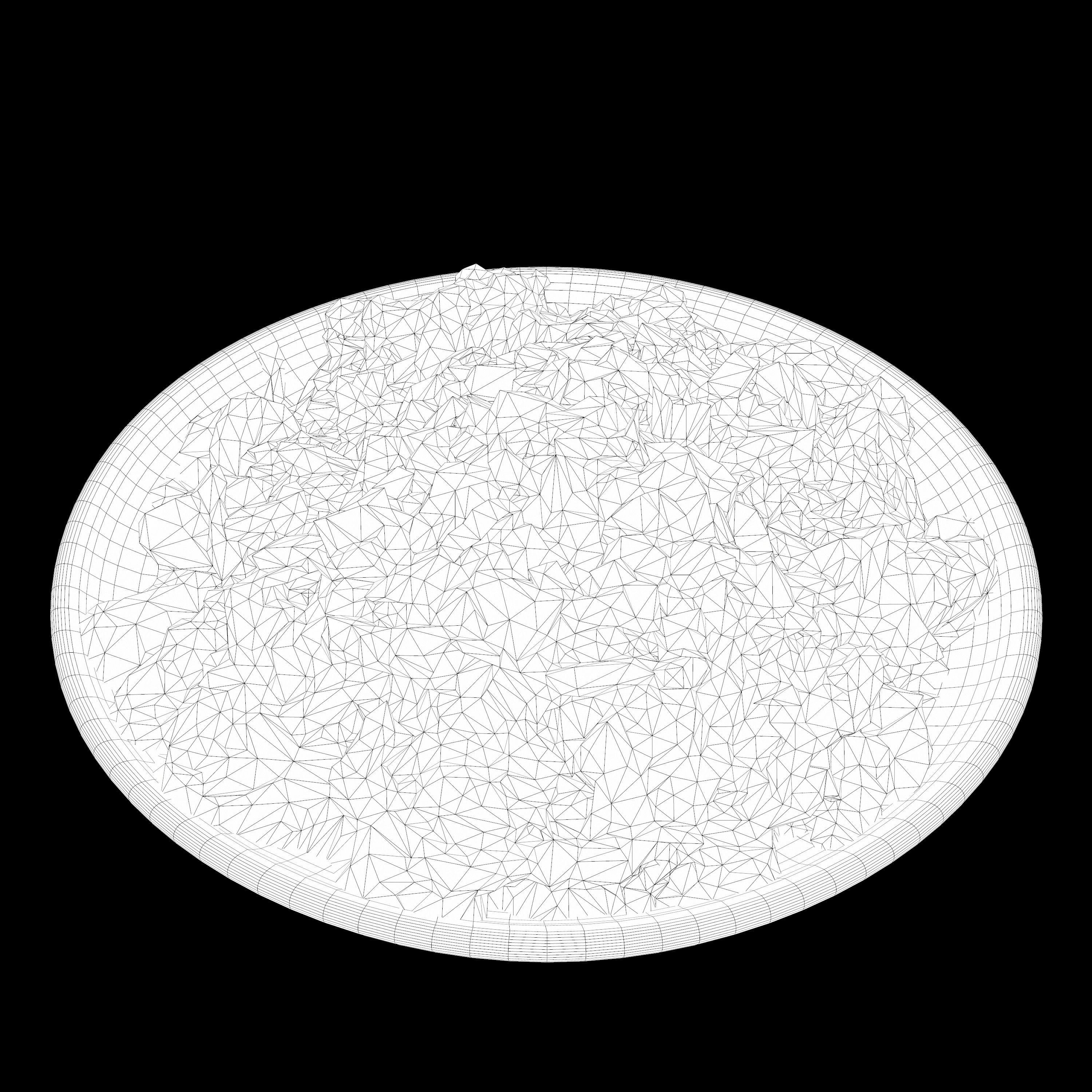 salad Low-poly 3D model plate of nachos with toppings Low-poly 3D model_14