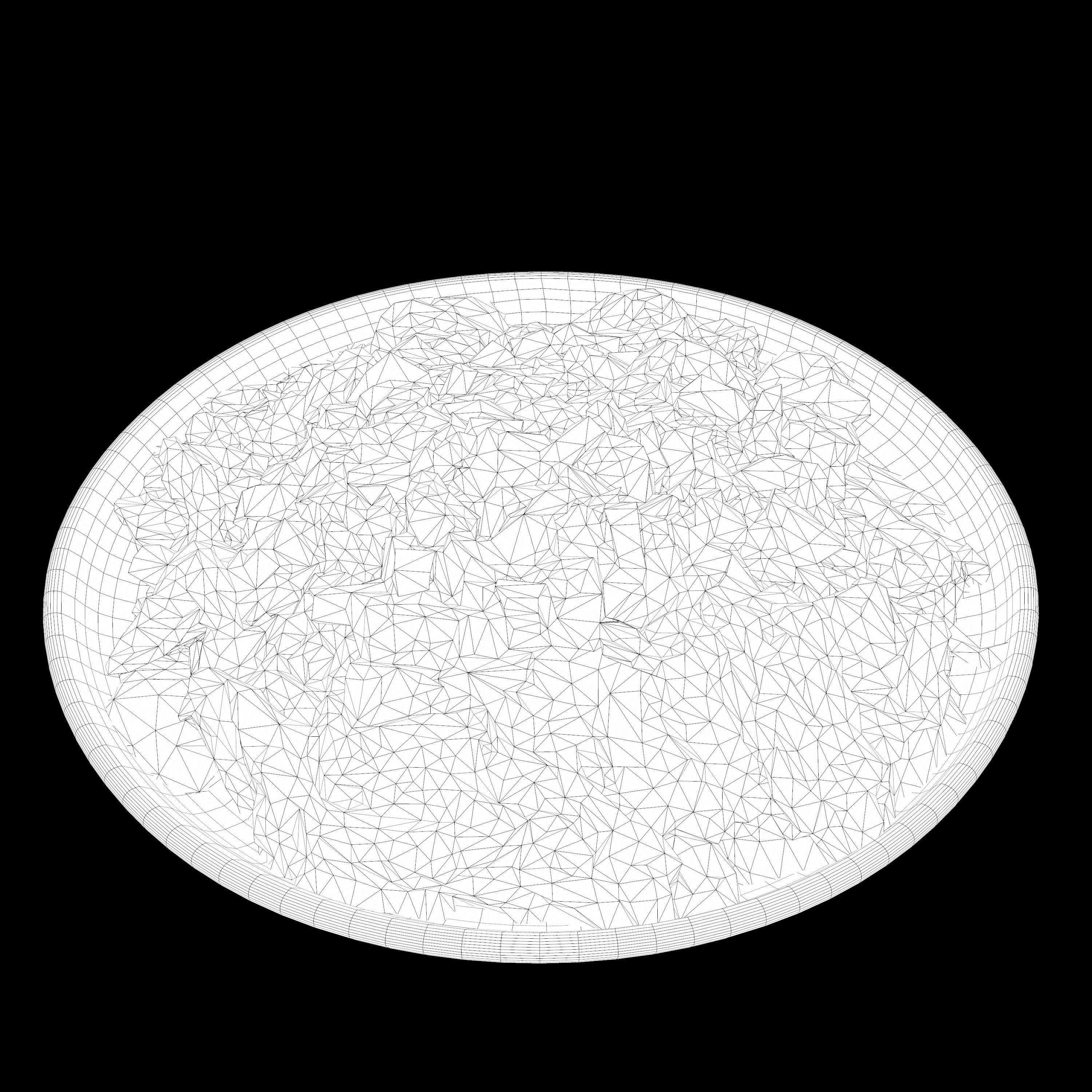 salad Low-poly 3D model plate of nachos with toppings Low-poly 3D model_12