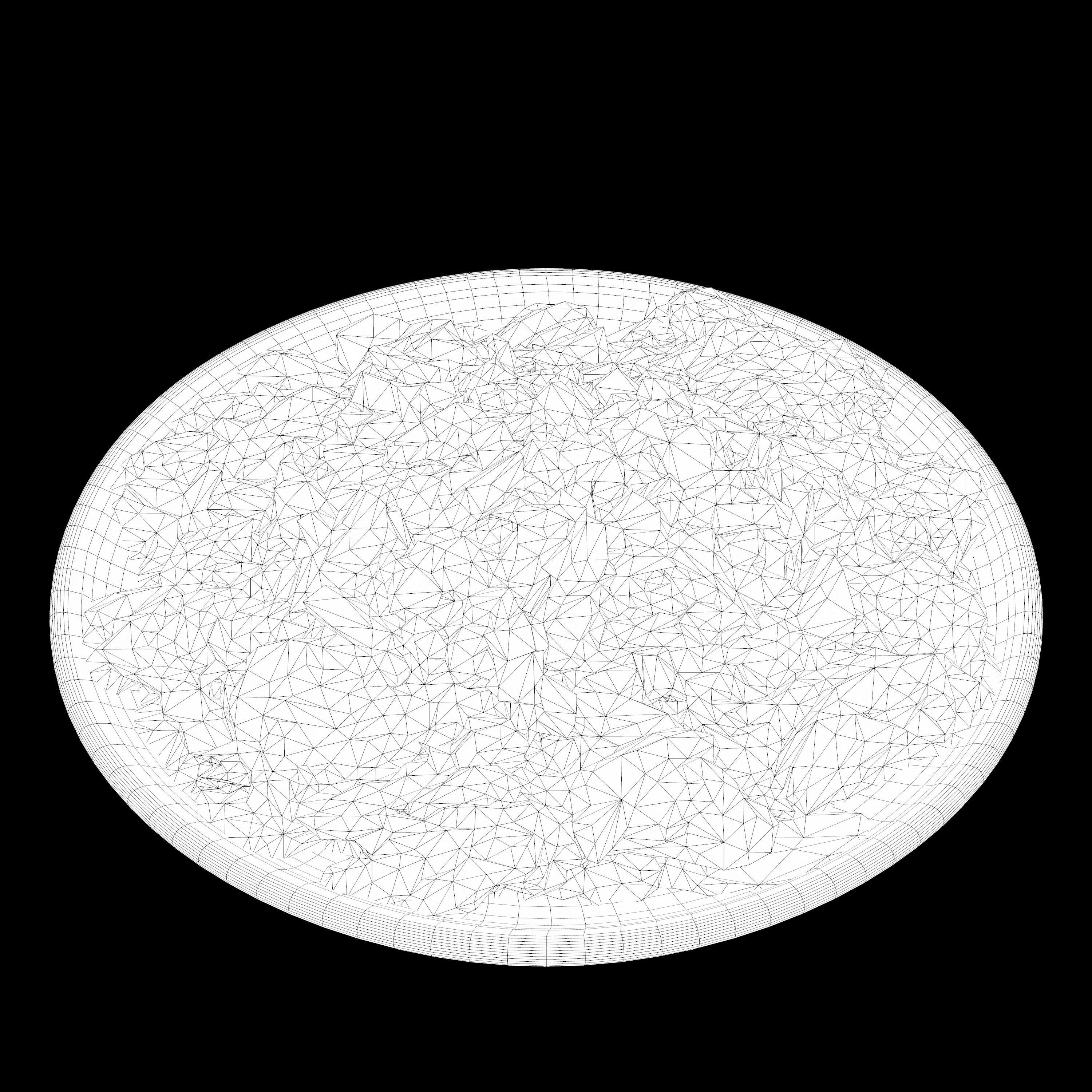 salad Low-poly 3D model plate of nachos with toppings Low-poly 3D model_13