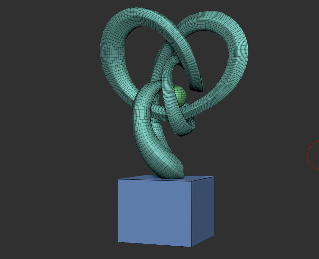 Infinity - Mobius - Abstract Art Sculpture - Heart 3D print model_6