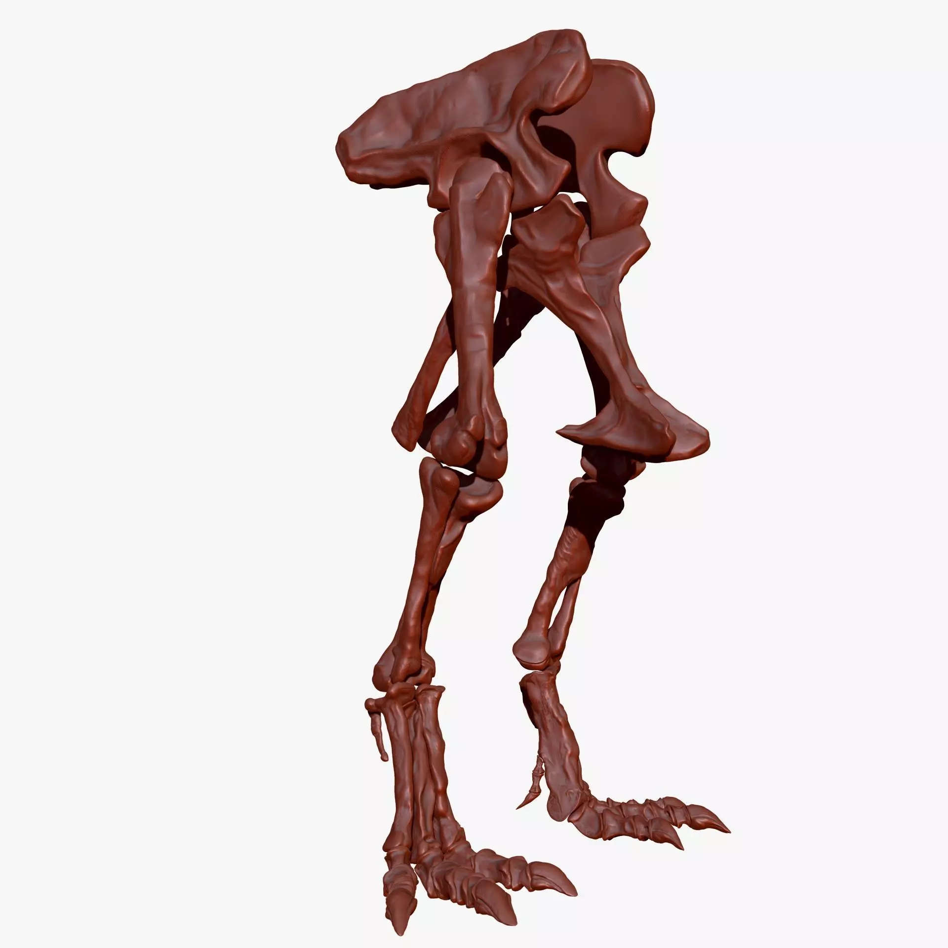 Dinosaur Giganotosaurus Hip Leg Set Skeletons 3D model_0