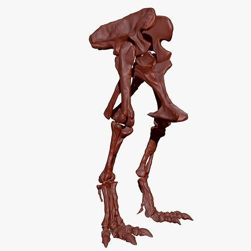 Giganotosaurus Hip Leg Set Skeletons 3D model