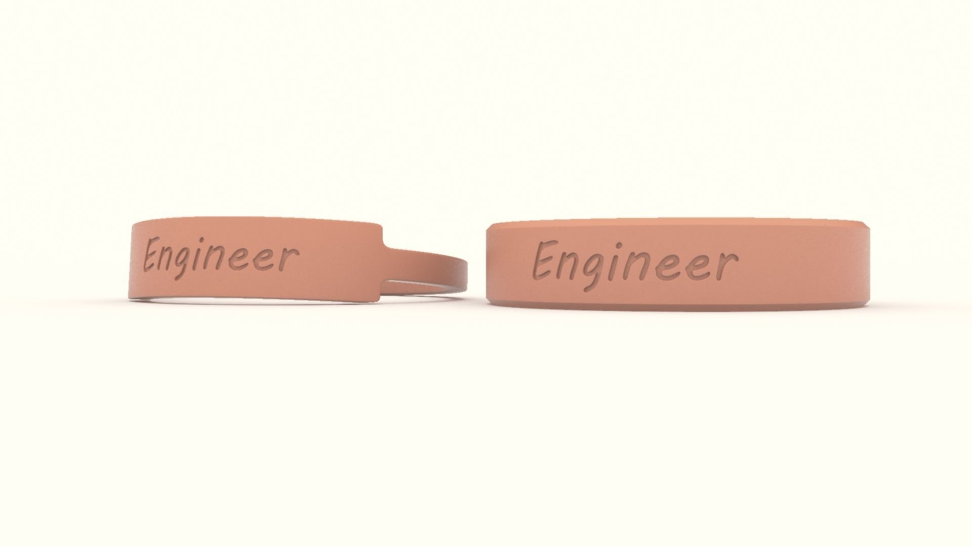 Engineer Couple Ring Platinum 3D print model_8