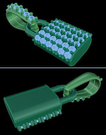 Diamond Lock Pendant 3D print model_6