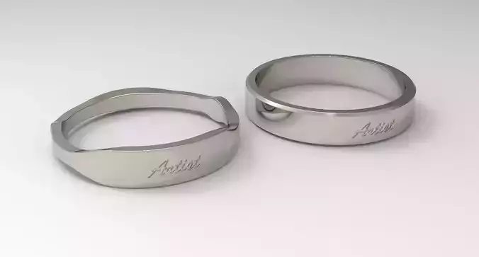 Artist Couple Ring Platinum
