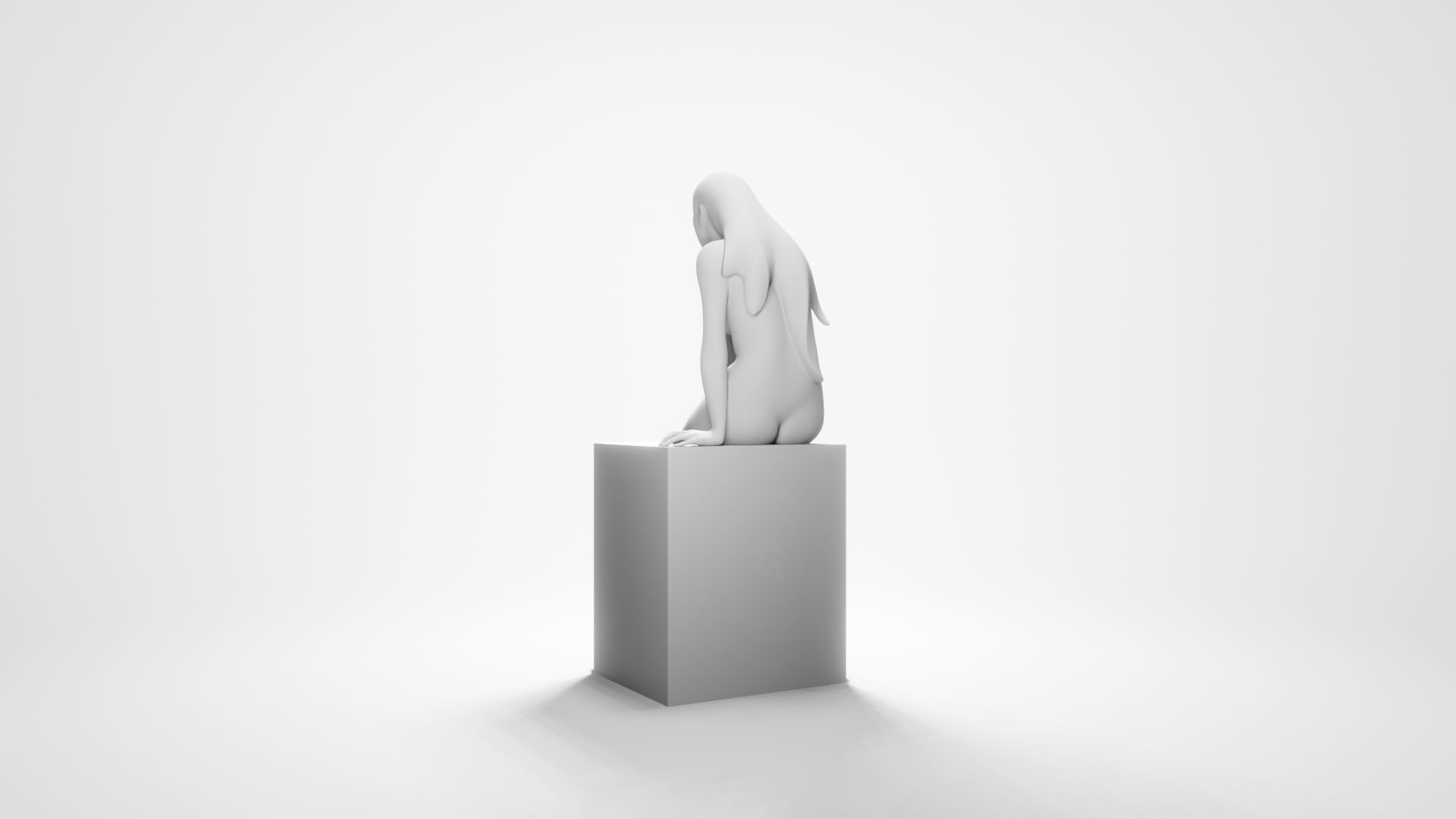 Woman sitting 8 3D print model_8
