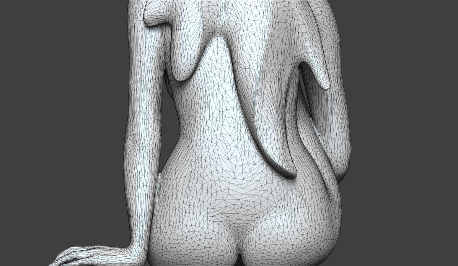 Woman sitting 8 3D print model_16
