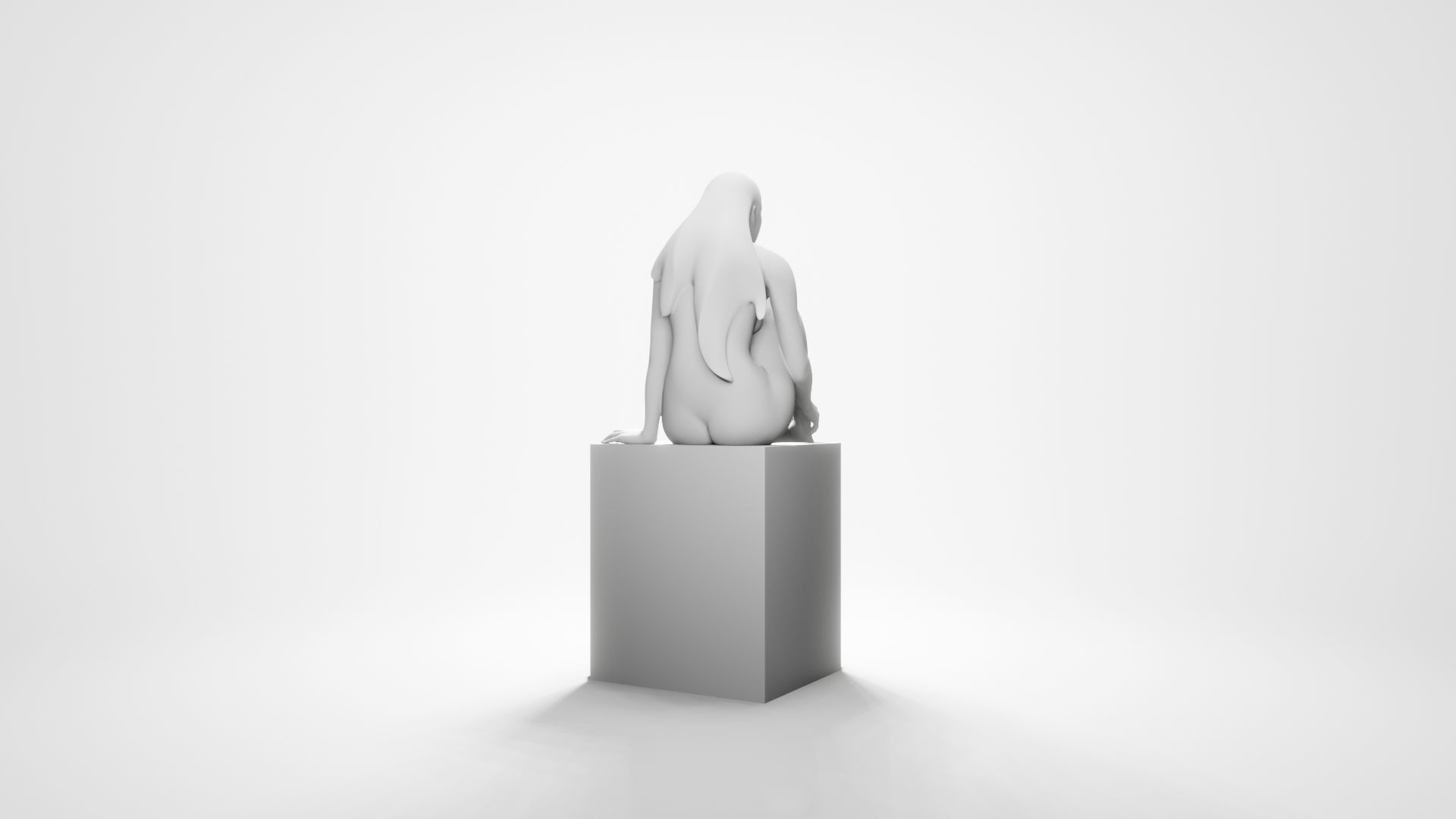 Woman sitting 8 3D print model_10