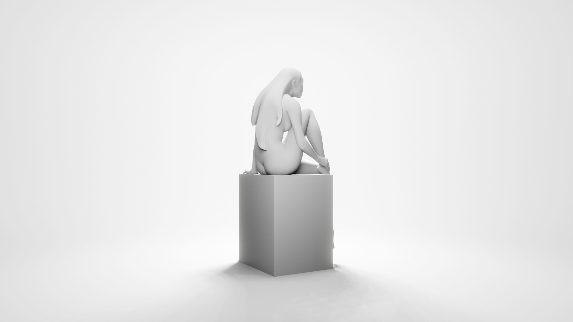 Woman sitting 8 3D print model_11