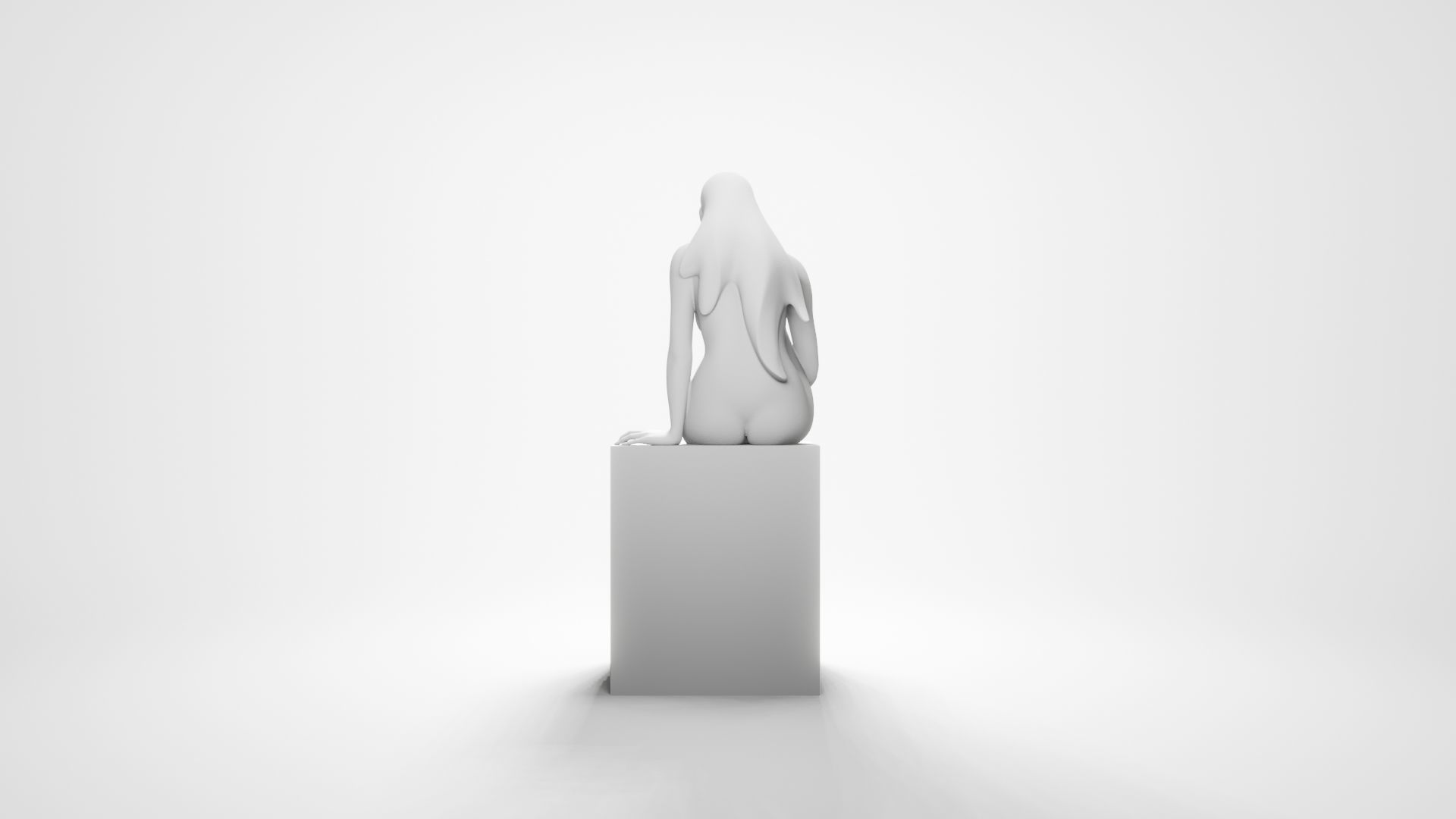Woman sitting 8 3D print model_9