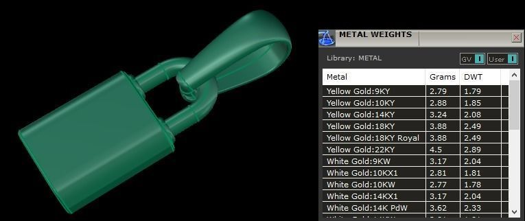 Dainty Lock Pendant 3D print model_6