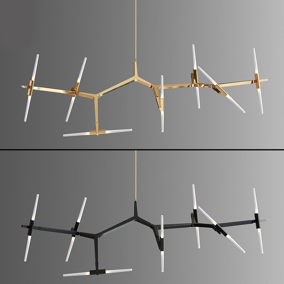 Agnes Chandelier Light 3D model_1