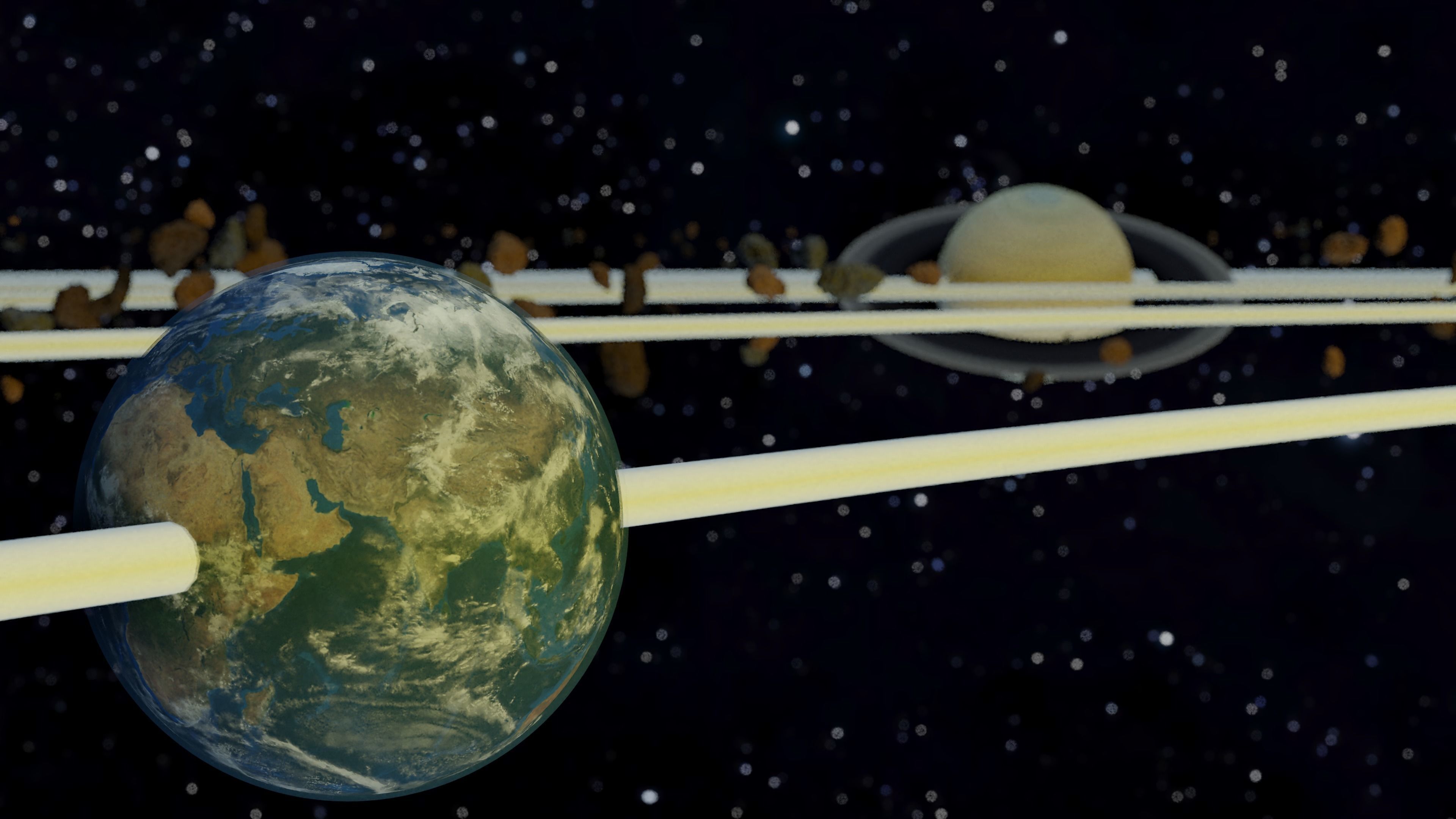 Animated Solar System Pack Low-poly 3D model_2
