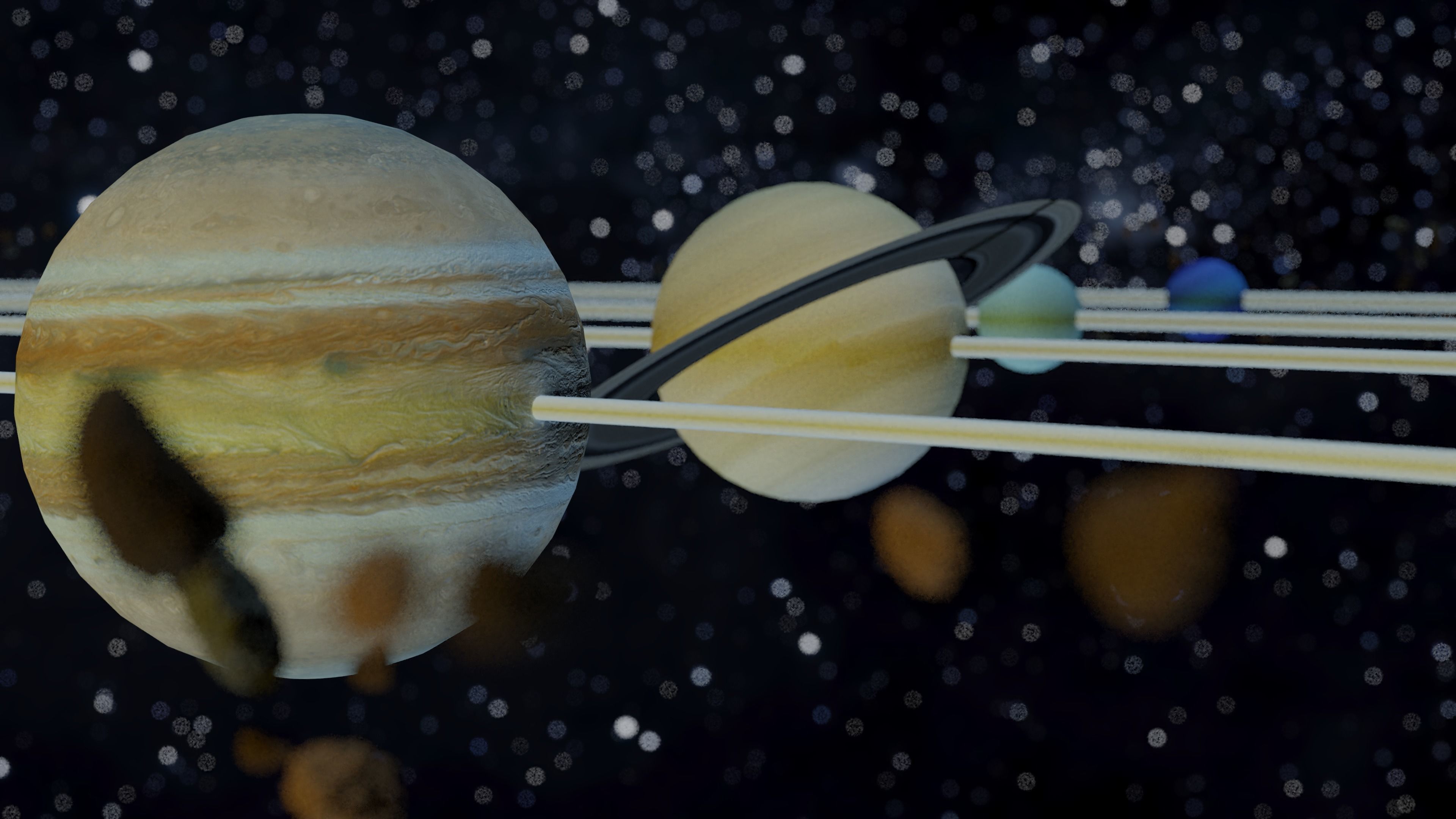 Animated Solar System Pack Low-poly 3D model_3