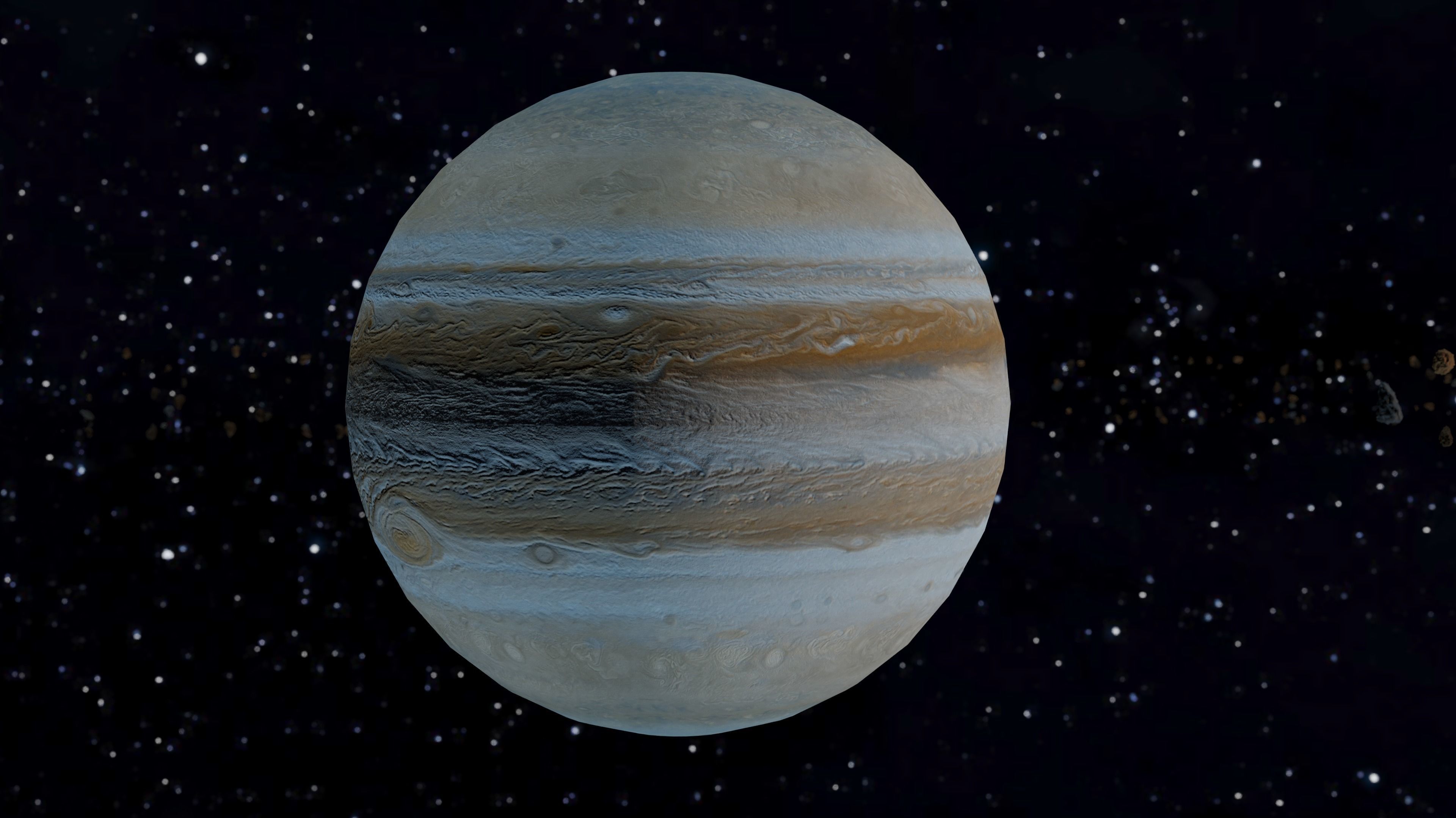 Animated Solar System Pack Low-poly 3D model_12