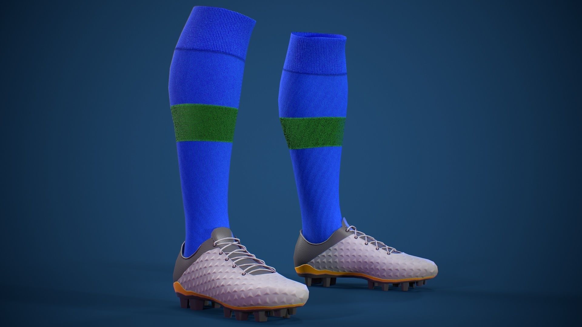 Football Jersey full outfit Brazil Team Sports Low-poly 3D model_23