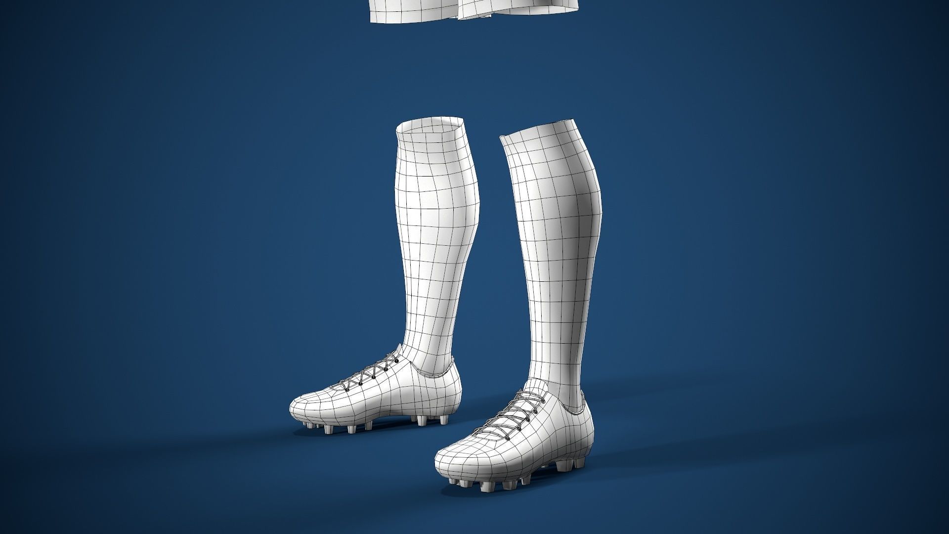 Football Jersey full outfit Brazil Team Sports Low-poly 3D model_54