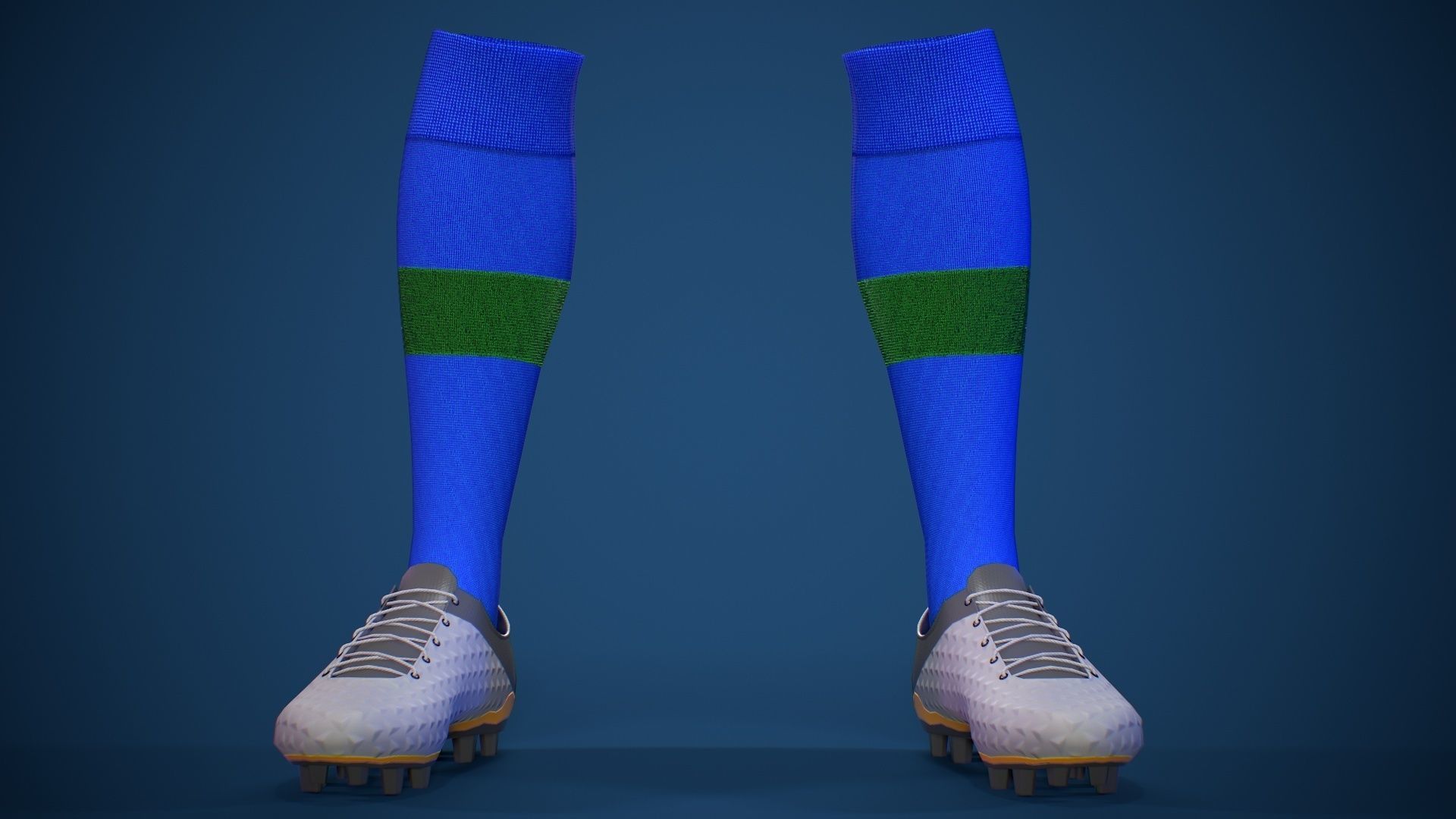 Football Jersey full outfit Brazil Team Sports Low-poly 3D model_21
