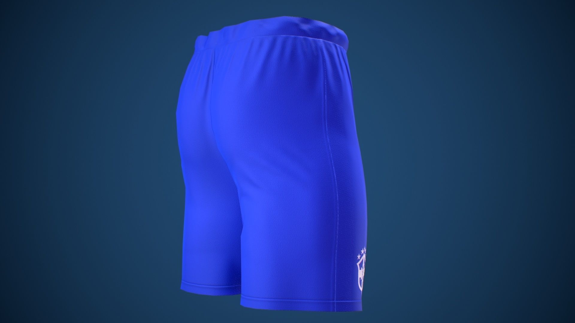 Football Jersey full outfit Brazil Team Sports Low-poly 3D model_36