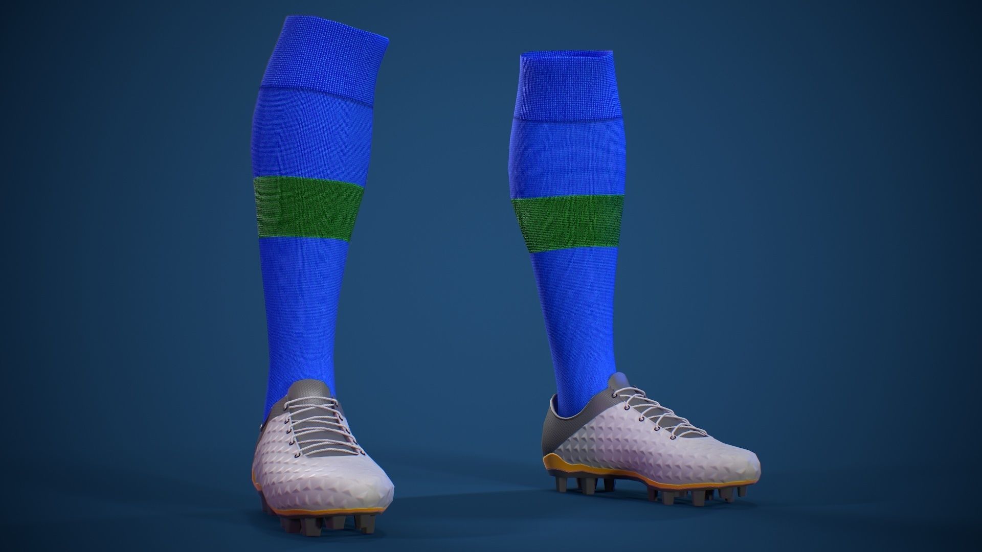 Football Jersey full outfit Brazil Team Sports Low-poly 3D model_22