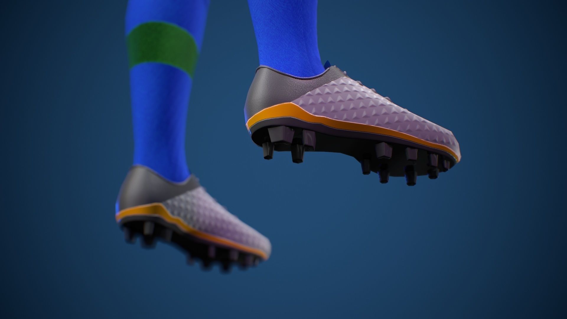 Football Jersey full outfit Brazil Team Sports Low-poly 3D model_30