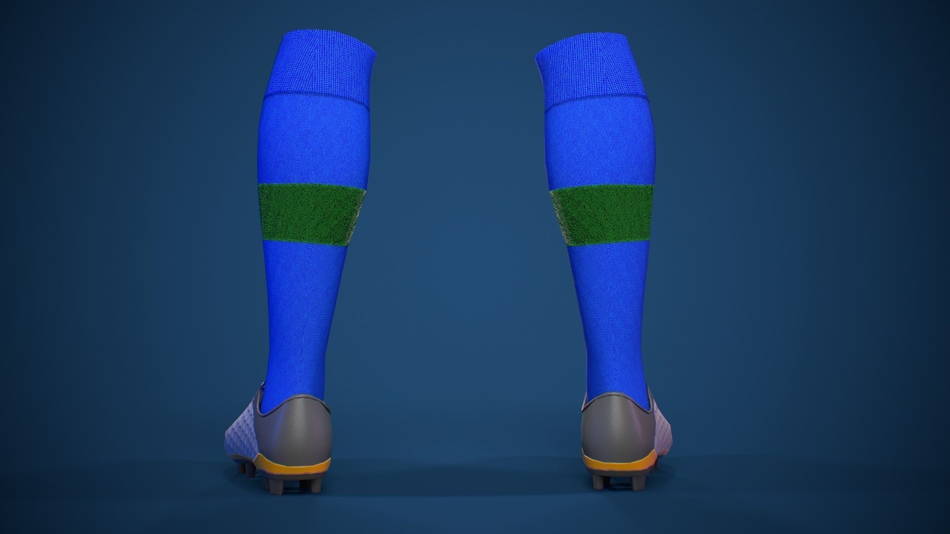 Football Jersey full outfit Brazil Team Sports Low-poly 3D model_24