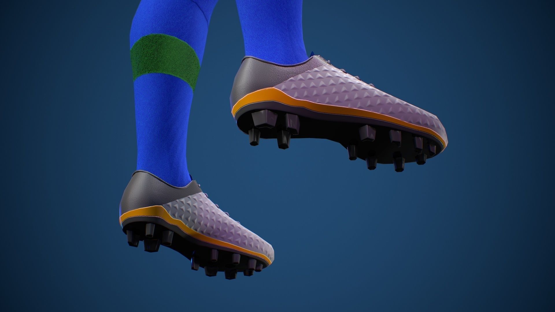 Football Jersey full outfit Brazil Team Sports Low-poly 3D model_29