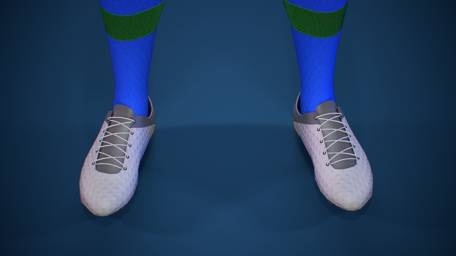 Football Jersey full outfit Brazil Team Sports Low-poly 3D model_26