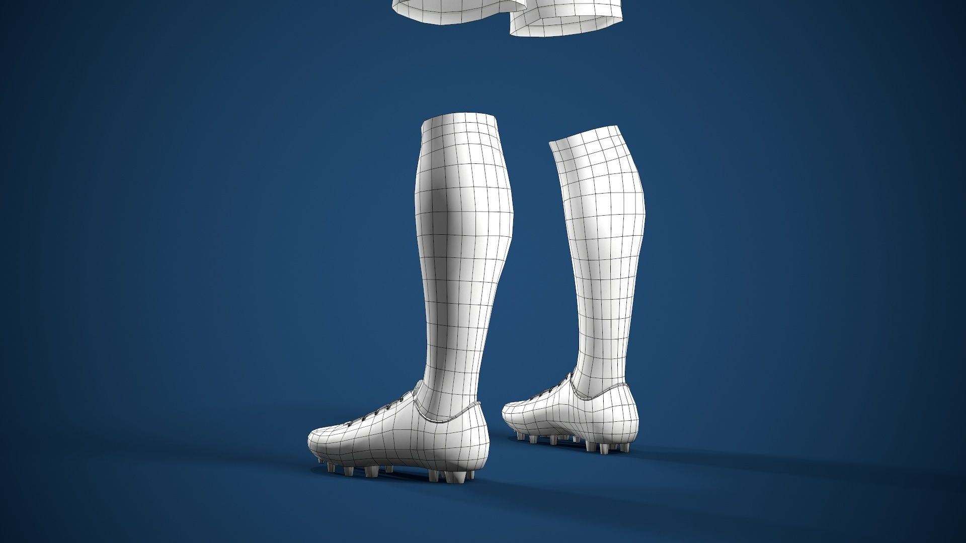 Football Jersey full outfit Brazil Team Sports Low-poly 3D model_55