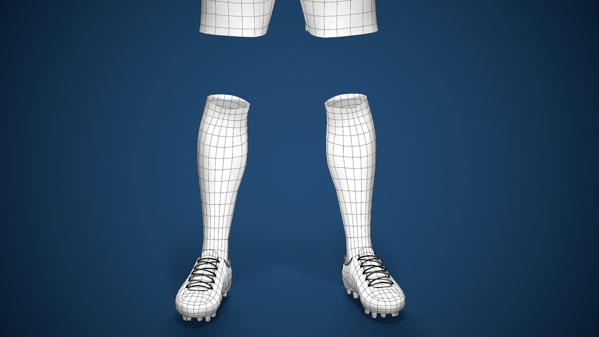 Football Jersey full outfit Brazil Team Sports Low-poly 3D model_53