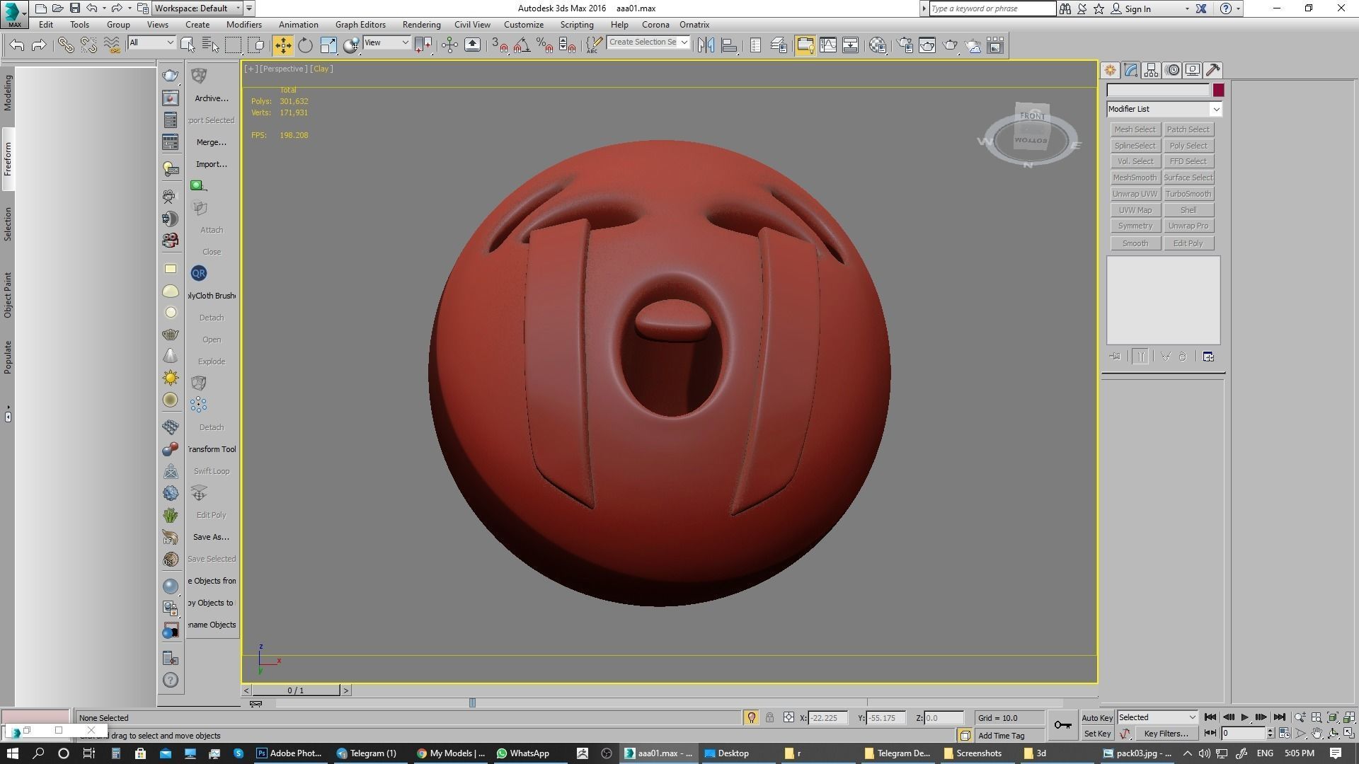Emoji Loudly Crying Face 3D model_10