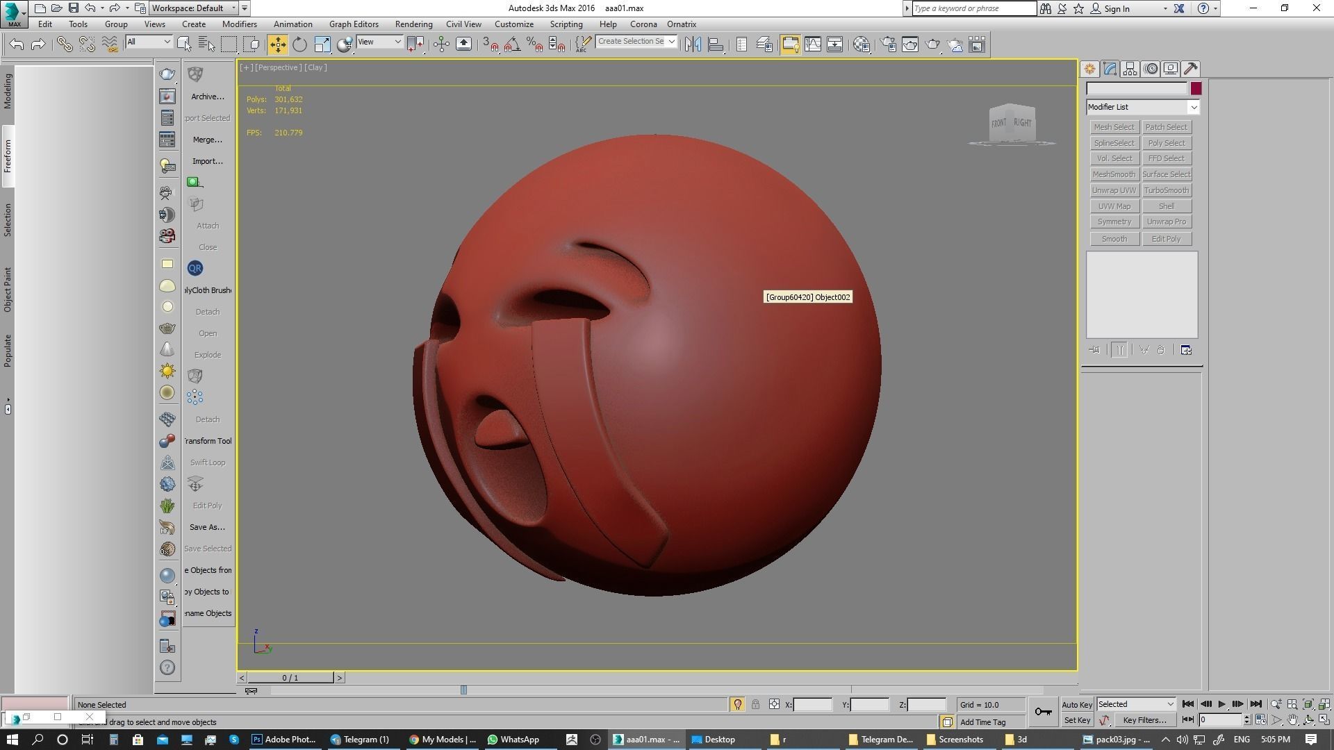Emoji Loudly Crying Face 3D model_13