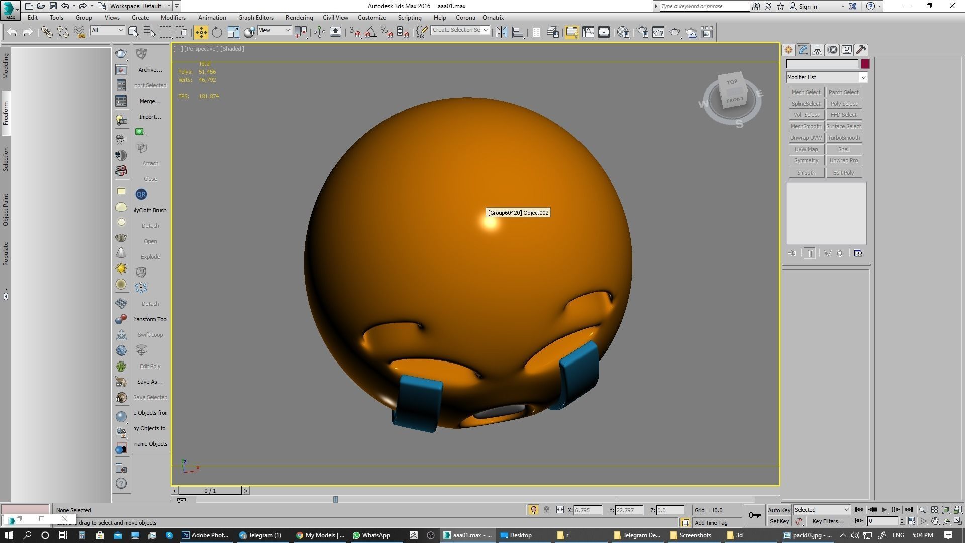 Emoji Loudly Crying Face 3D model_7