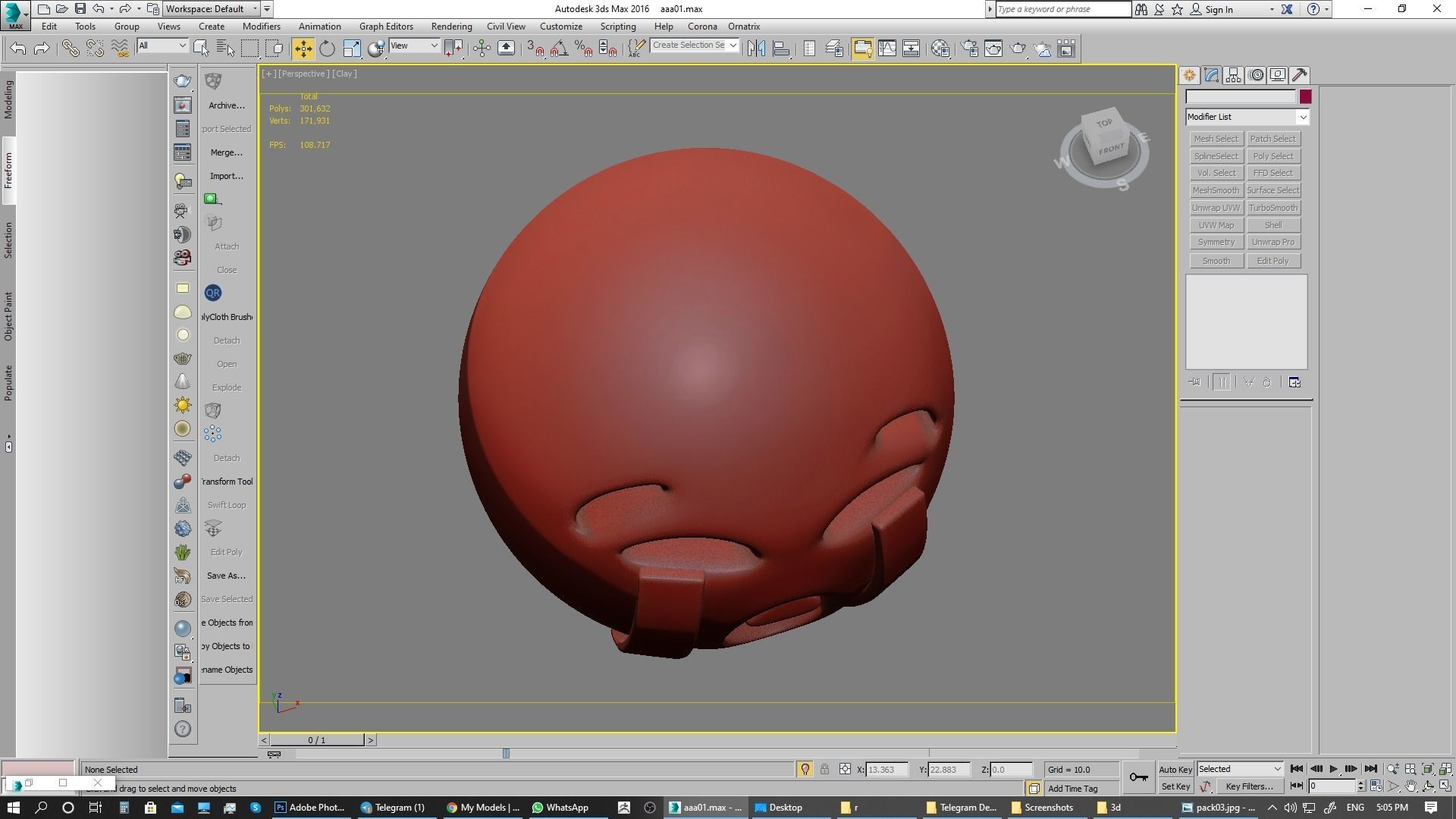 Emoji Loudly Crying Face 3D model_16