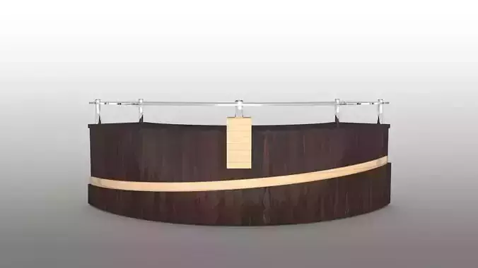 Reception Table Low-poly 3D model