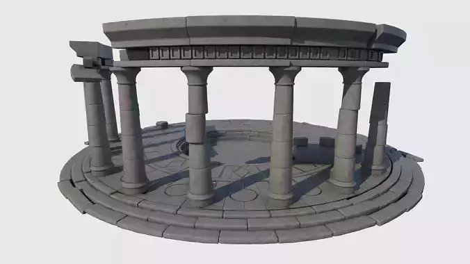 Ruined Altar Ver 1 3D model