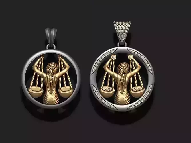 Horoscope Libra pendants pack