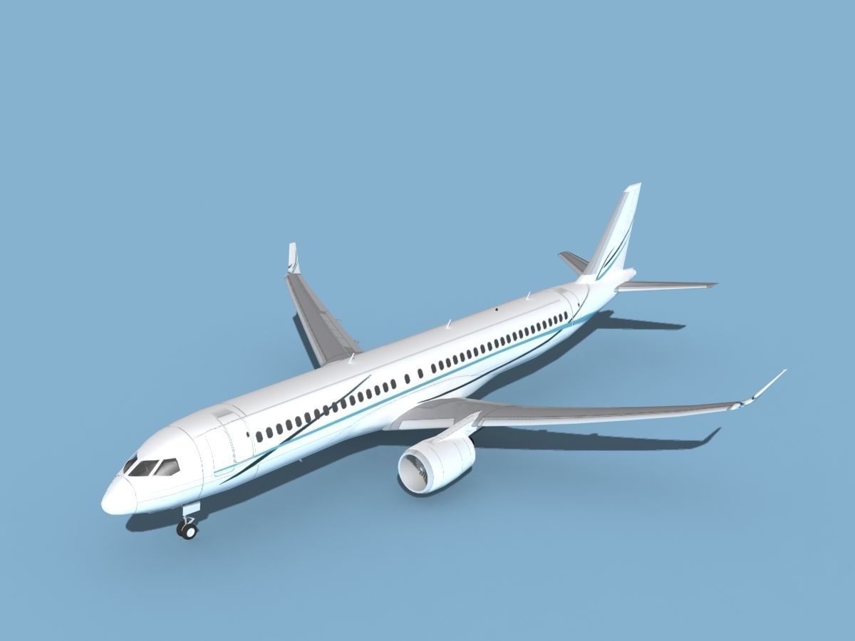 Airbus A220-300 Corporate 3 3D model_10