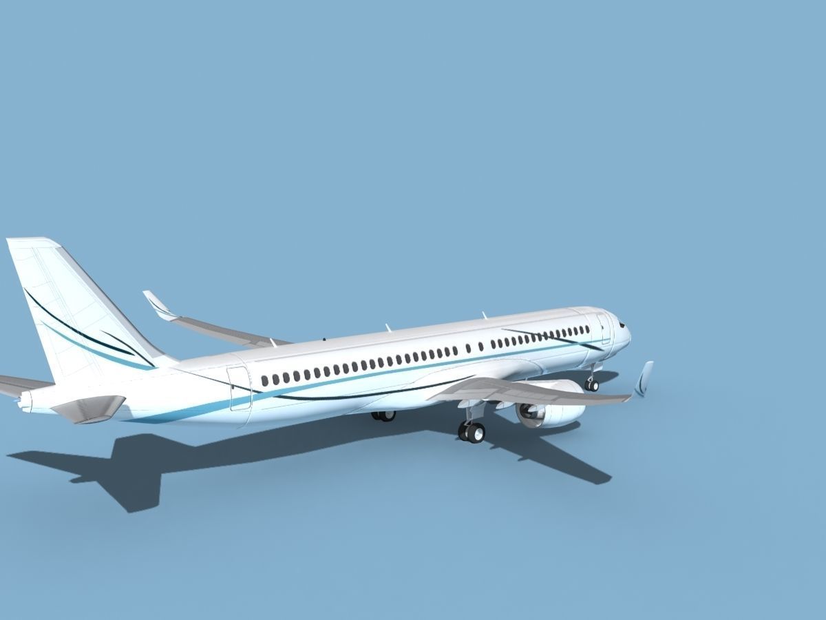 Airbus A220-300 Corporate 3 3D model_5