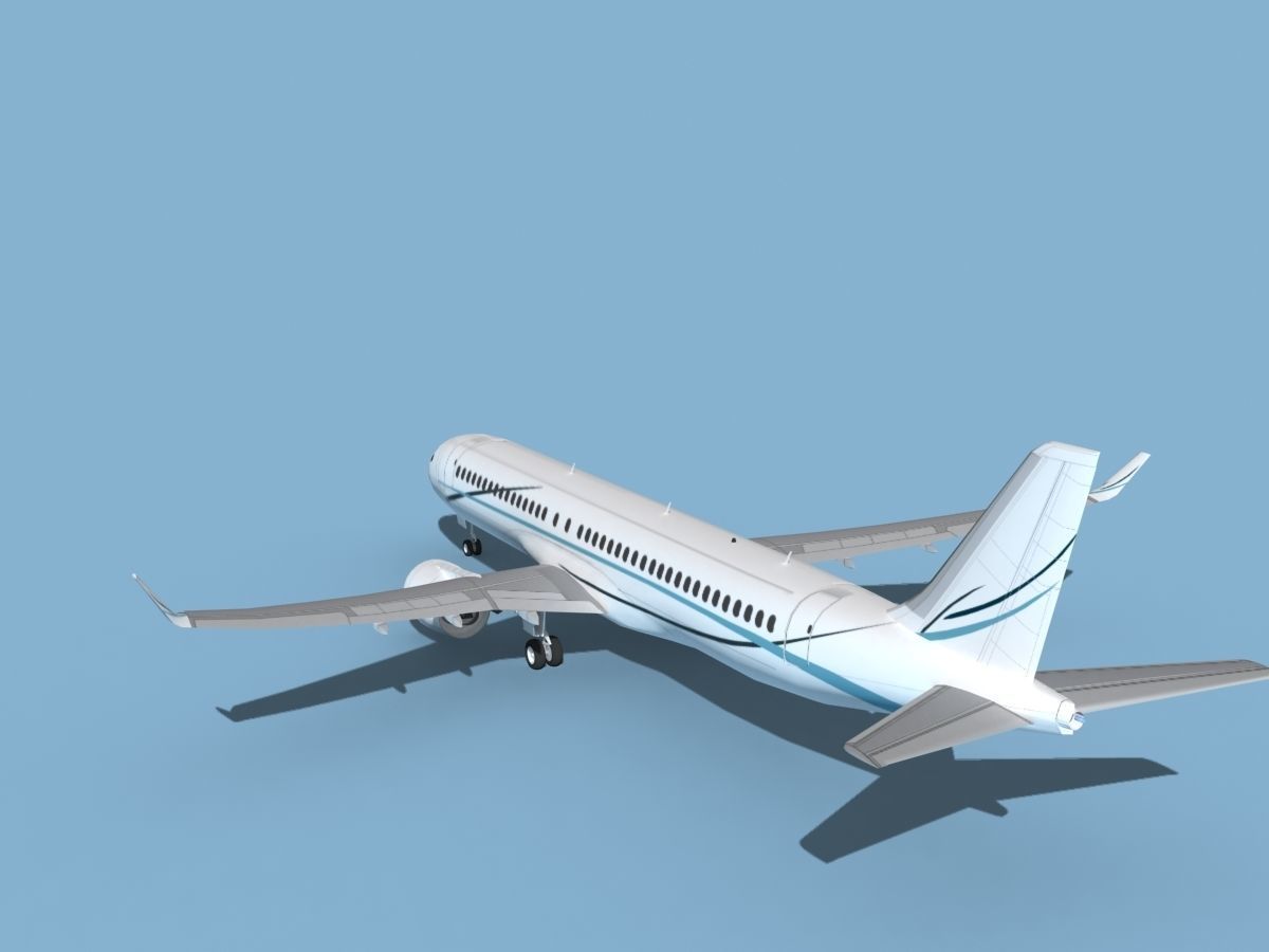 Airbus A220-300 Corporate 3 3D model_7
