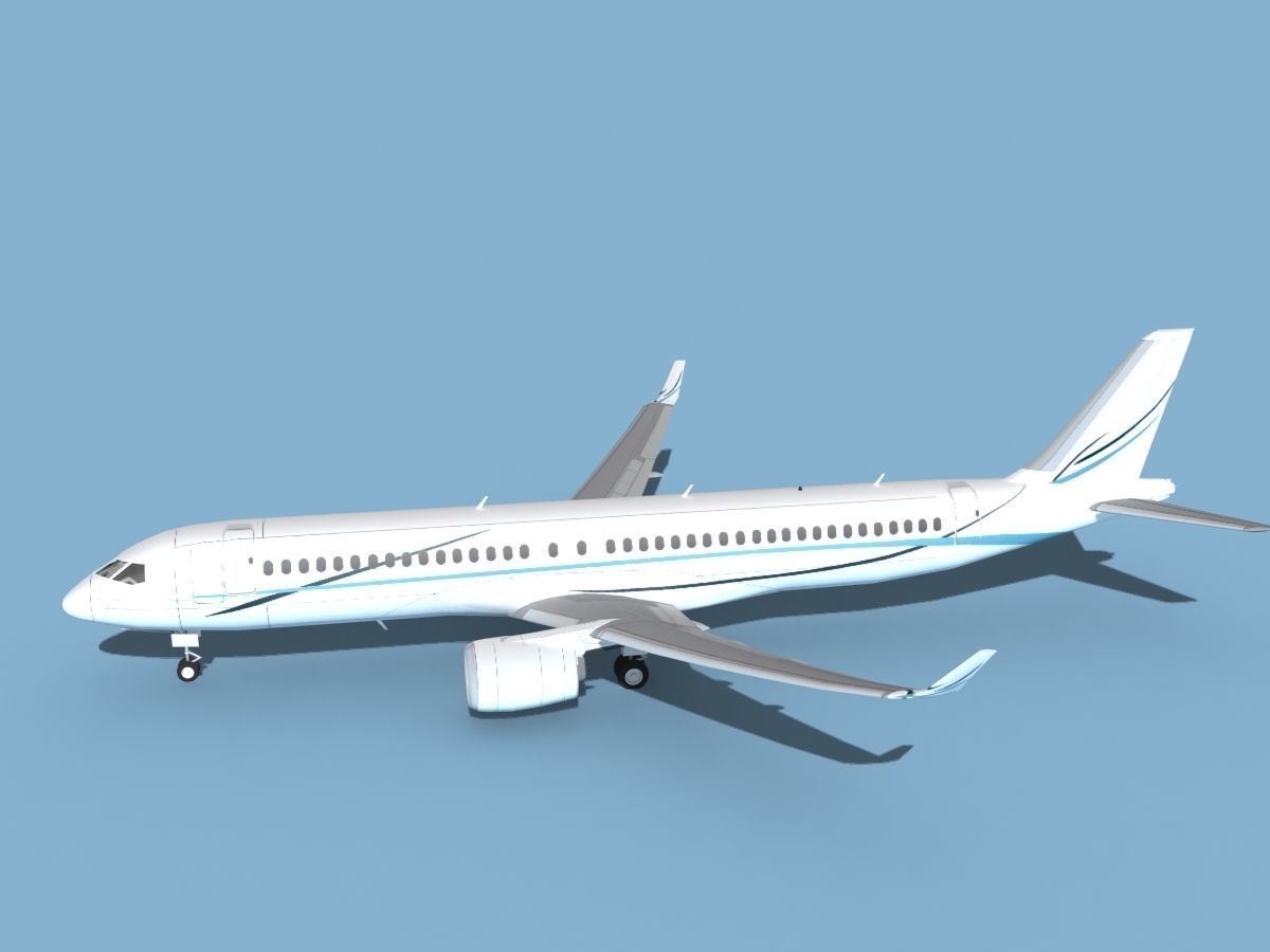Airbus A220-300 Corporate 3 3D model_9
