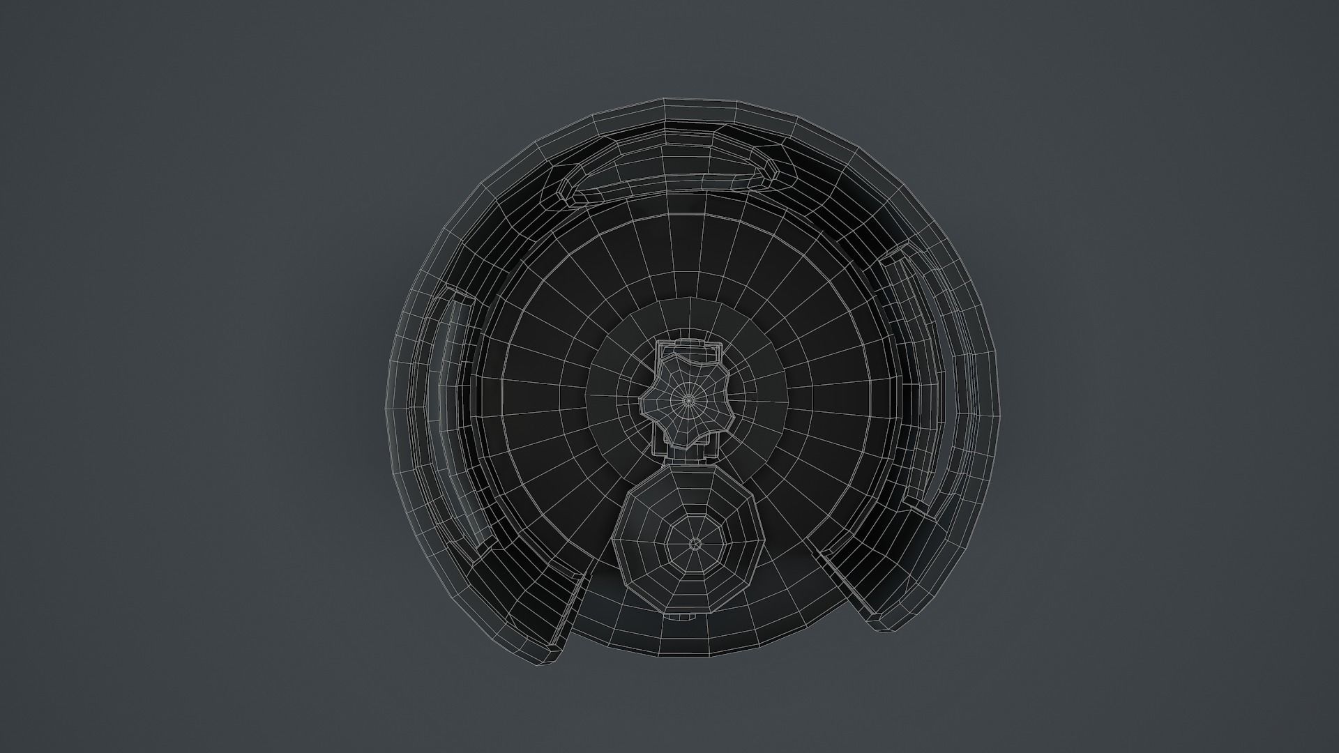 19kg Propane Calor Gas Bottle Low-poly 3D model_20