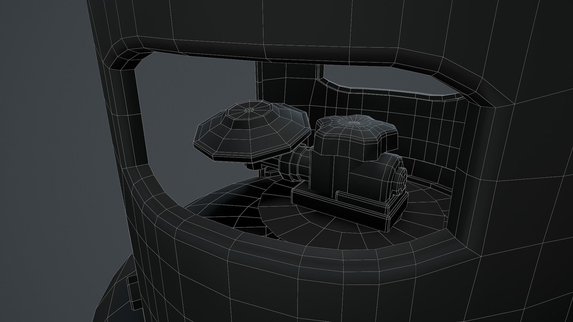 19kg Propane Calor Gas Bottle Low-poly 3D model_19