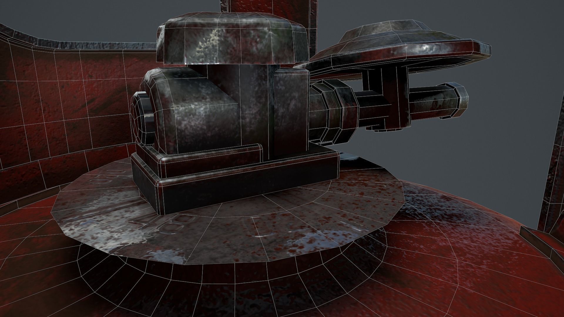 19kg Propane Calor Gas Bottle Low-poly 3D model_14