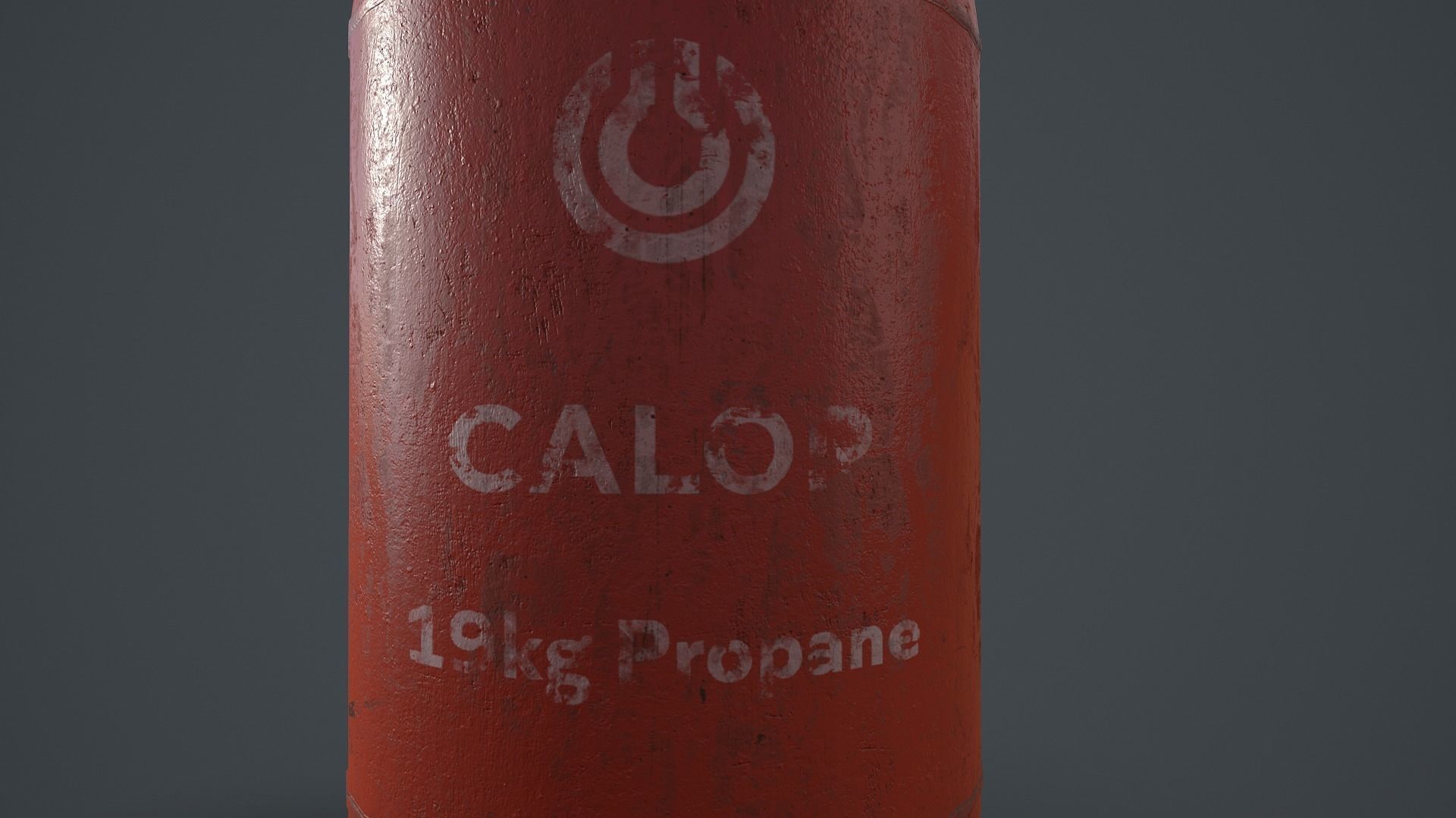19kg Propane Calor Gas Bottle Low-poly 3D model_11